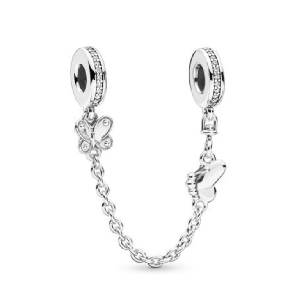 DECORATIVE BUTTERFLIES SAFETY CHAIN !